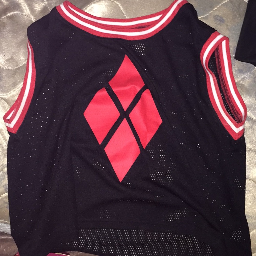 Black mesh top